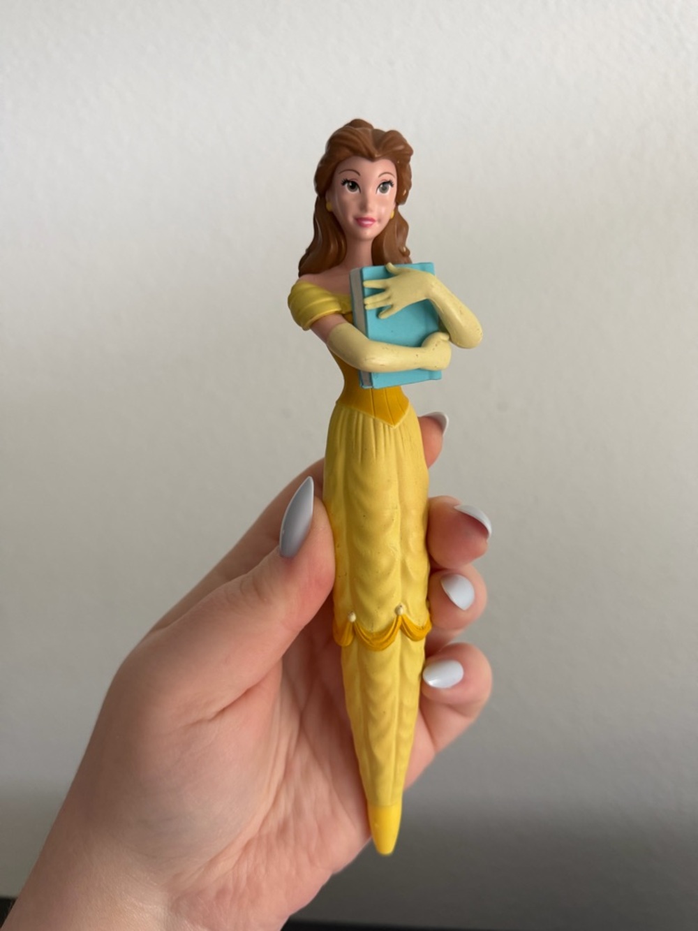 Disney Yellow Belle Novelty Pen with Blue Book Detail